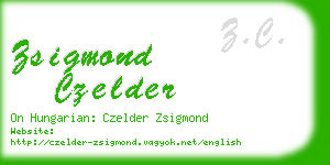 zsigmond czelder business card